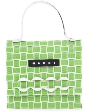 Marni Mini Joy Woven Bag - Green