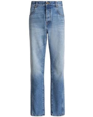Balmain Vaqueros Rectos Azules