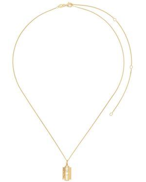 True Rocks Mini Razor Pendant Necklace - Metallic
