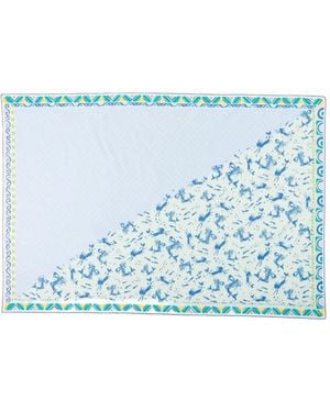 Prada Printed Cotton Pareo - Blue