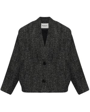 Isabel Marant Drogo Bouclé-Knit Jacket - Black