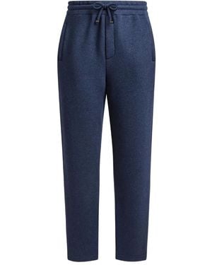 Etro Jacquard Motif Trousers - Blue