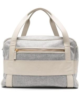 Eleventy Reisetasche Mit Logo-Prägung - Grau
