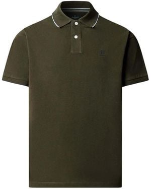 Hackett Heritage Tipped Cotton Polo Shirt - Green