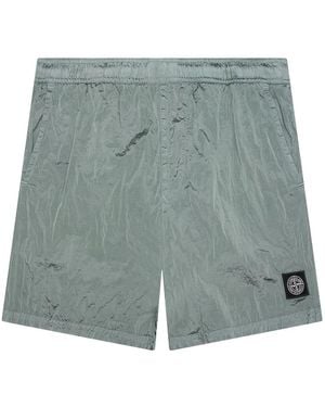 Stone Island Logo-patch Swim Shorts - Grey