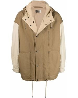 Isabel Marant コントラストパネル パーカーコート - ナチュラル