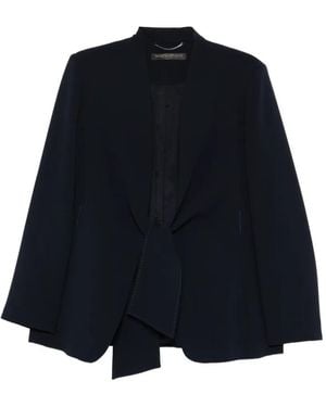 Marina Rinaldi Knot-Detail Jacket - Blue