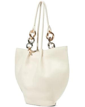 Jonathan Simkhai Arlo Chain Pebble Tote - White