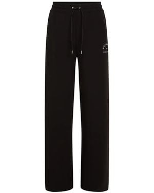 KARL LAGERFELD Rue St-Guillaume Logo-Detail Drawstring Track Pants - Black