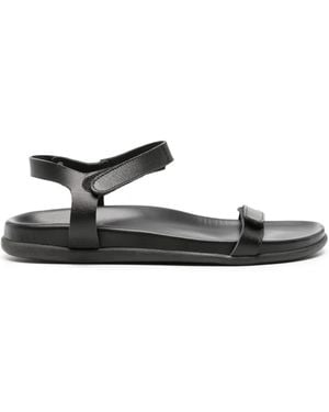 Ancient Greek Sandals Poros Touch-Strap Leather Sandals - White