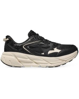 Hoka One One Clifton L Panelled Sneakers - Black