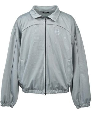 BREATH Mesh Logo-Embroidered Jacket - Blue