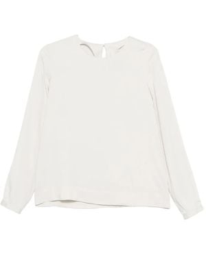 Xacus Long-Sleeve Blouse - White