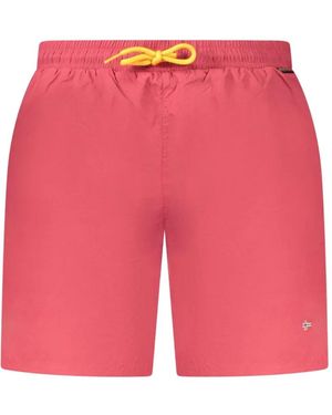 Napapijri Short De Bain À Lien De Resserrage - Pink
