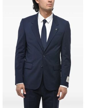 Corneliani Flap-Pocket Single-Breasted Suit - Blue