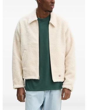 Dickies Fleece Zip-Up Jacket - White