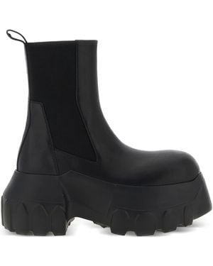 Rick Owens 100Mm Beatle Mega Tractor Boots - Black