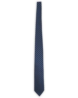 Tom Ford Polka-Dot Silk Tie - Blue