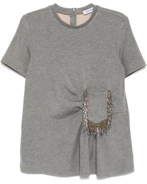 Dice Kayek Chemise En Coton À Manches Courtes - Gris