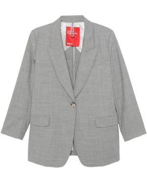 ..,merci Single-Breasted Peak-Lapels Blazer - Gray