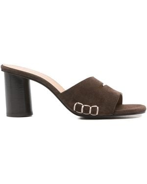 JW Anderson Stitch-Detail Sandals - Brown
