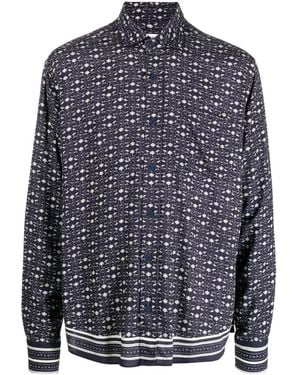 Orlebar Brown Grasmoor Bandana-Print Shirt - Blue