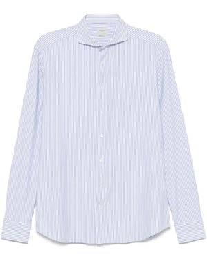 Traiano Milano Striped Shirt - White