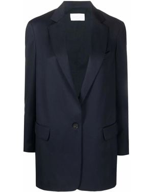 Fabiana Filippi Notched-Lapel Single-Breasted Blazer - Blue