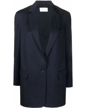 Fabiana Filippi Notched-Lapel Single-Breasted Blazer - Blue