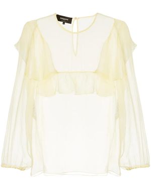 Rochas Ruffled Blouse - White