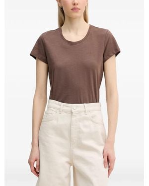Mos Mosh Mmsafina Cotton T-Shirt - Brown