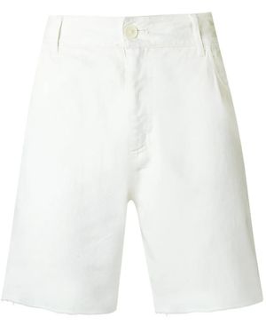 Amir Slama Raw Edges Shorts - White