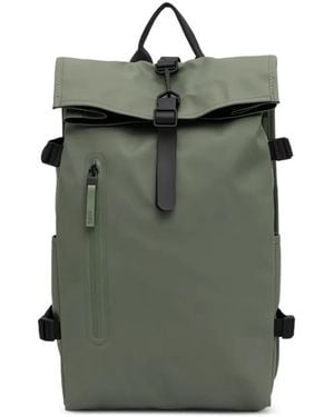 Rains Large Rolltop Backpack - Green