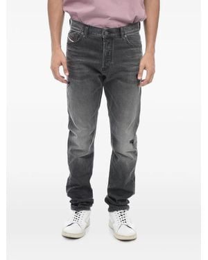 DIESEL D-Sark Distressed-Detailing Straight-Leg Jeans - Grey