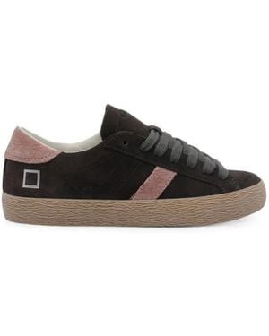 Date Hill Low Suede Paneled Sneakers - Black