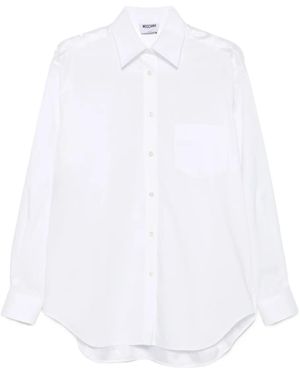Moschino Long-Sleeved Button-Up Shirt - White