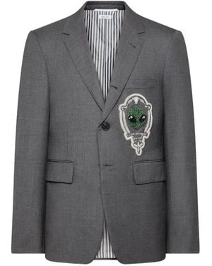 Thom Browne Super 120's Twill Jacket - Grey