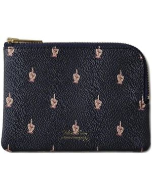 Undercover Graphic-Print Zip-Around Wallet - Blue