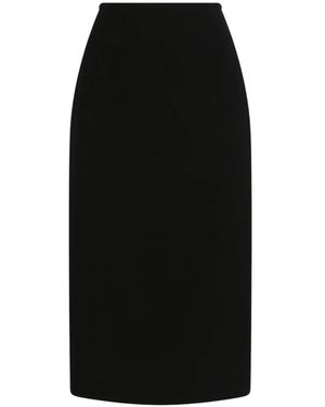 Dolce & Gabbana Wollen Crêpe Rok - Zwart