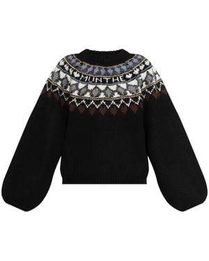 Munthe Vaffie Sequin-Embellished Sweater - Black