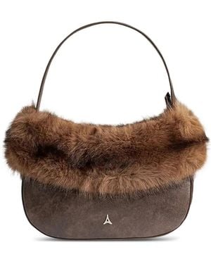 Manière De Voir Mini Sac Briony En Cuir Artificiel Et Fourrure Artificielle - Brown