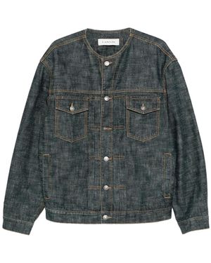 Lanvin Buttoned Denim Jacket - Green