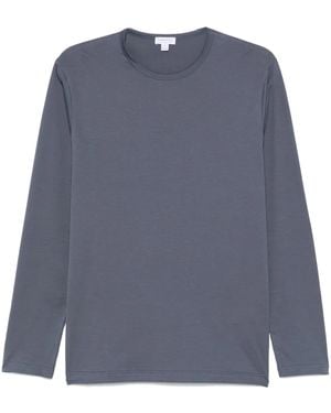 Sunspel Cotton T-Shirt - Blue