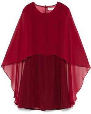 Murmur Veil Mini Dress - Red