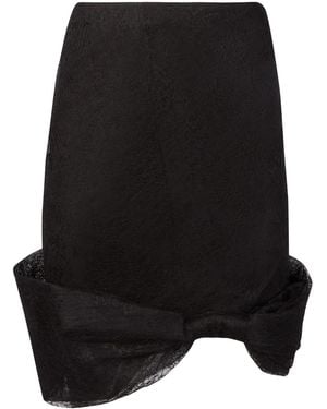 Nina Ricci Lace Bow Skirt - Black
