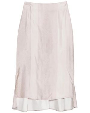Lorena Antoniazzi Zijden Midi-Rok - Wit