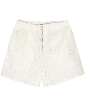 Jil Sander Mesh Cotton Shorts - White