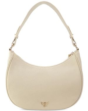 Apatchy London Sac Porté Épaule Lucy En Cuir En Forme De Croissant - White