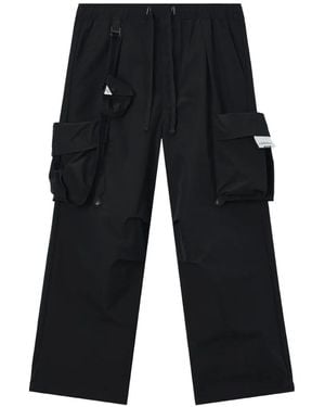 Musium Div. Pantalon Cargo À Patch Logo - Noir