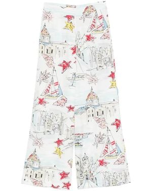 Antonio Marras Patterned Pants - White